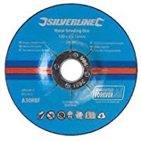 Silverline 699791 Discos para Desbaste de Metal- 100 mm x 6 mm x 16 mm- Caja de 10